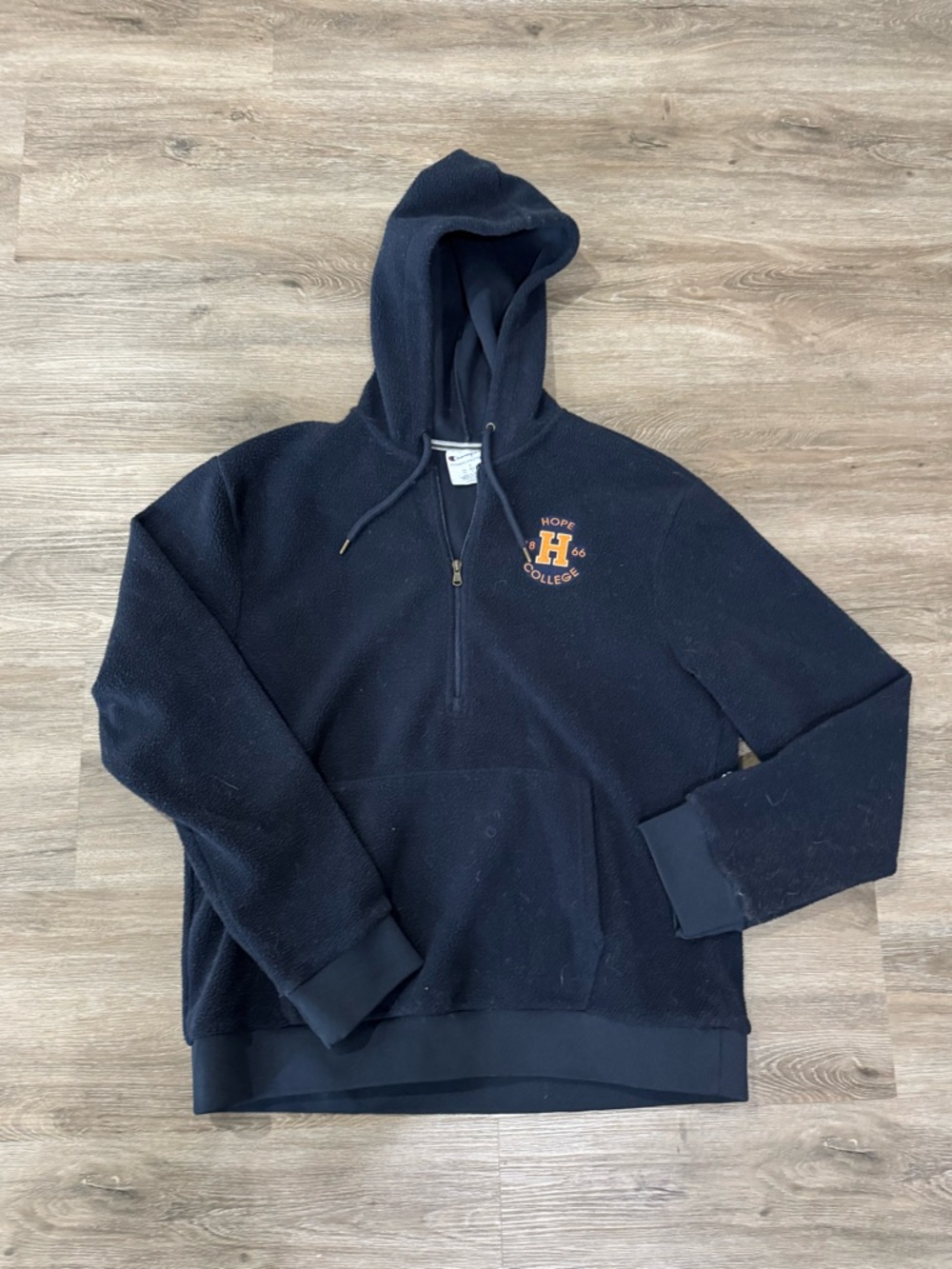 Hope College Women’s Fleece Hoodie Size Large Champion - Picture 5 of 5